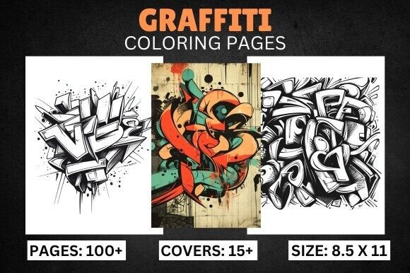 100 Graffiti Coloring Pages