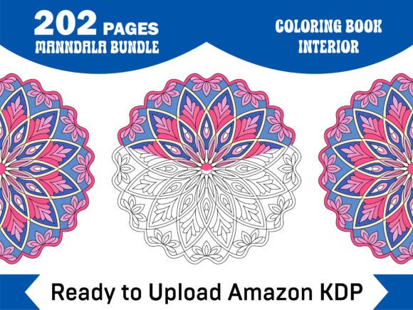 202 Pages Creative Haven Mandala for KDP