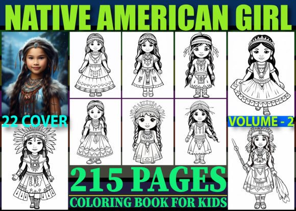 215 Native American Girl Coloring Pages