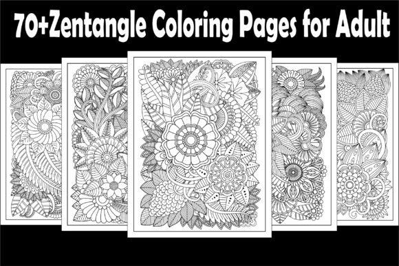 70 Zentangle Coloring Pages – For Adult: A Practical Guide to Leveraging High-Quality Digital Art for KDP, POD, and Creative Entrepreneurship