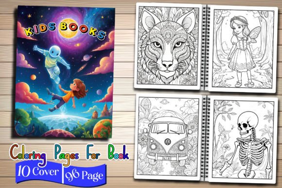 96 Kids Books Coloring Page: A Practical Interior Solution for KDP Creators