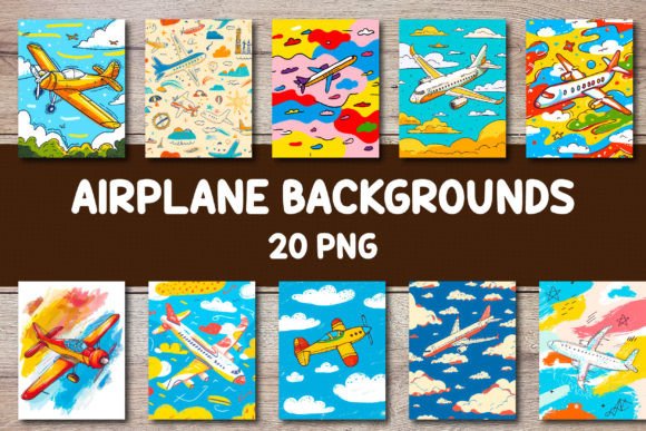 Airplane Backgrounds for Covers
