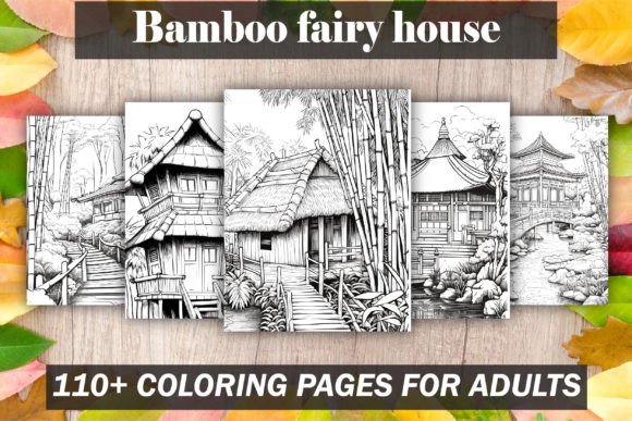Bamboo Fairy House Coloring Book