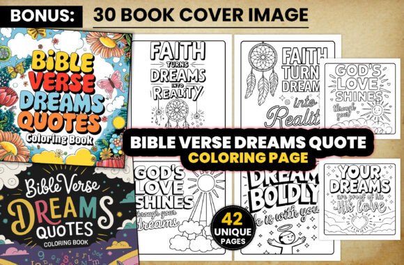 Bible Verse Dreams Quotes Coloring Pages