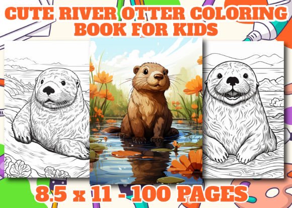 Cute River Otter Coloring Pages