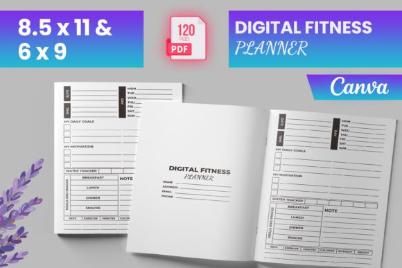 Digital Fitness Planner Canva KDP: Your All-in-One Tool for Health, Habit Building & Publishing
