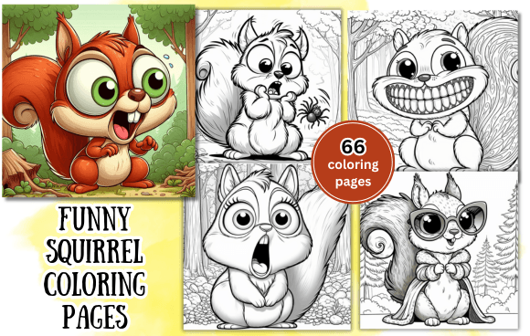 Funny Squirrel Coloring Pages: Where Playful Wildlife Meets Purposeful Creativity