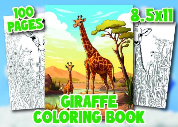 Giraffe Coloring Pages for Kids: A High-Resolution, KDP-Ready Interior Design Kit for Your Bestselling Children’s Coloring Book