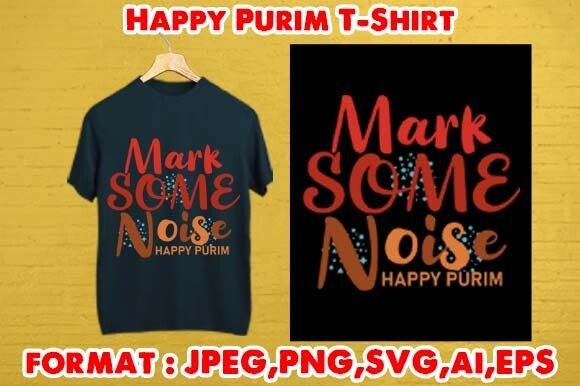 Happy Purim T-Shirt: More Than a Design—A Versatile Creative Asset for Print-on-Demand and Beyond