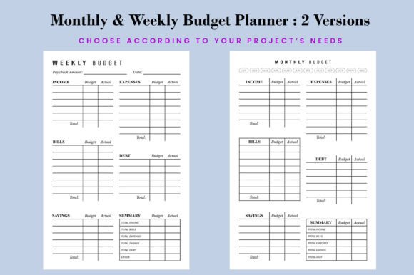 Monthly Weekly Budget Planner Log Book: A Practical Tool for KDP Publishers and Planners