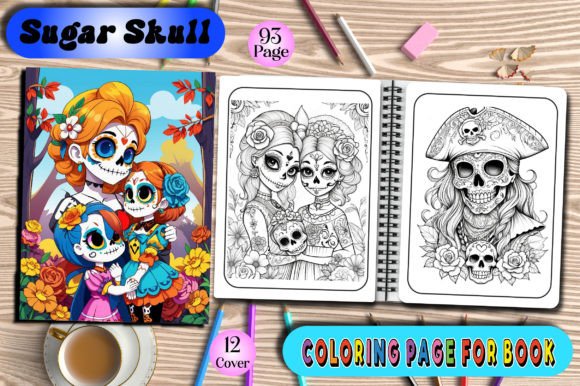 Sugar Skull Coloring Page Book: A Practical Asset for High-Content KDP Publishers