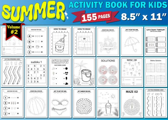 Summer Activity Book for Kids Vol - 2