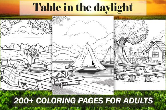 Table in the Daylight Coloring Book
